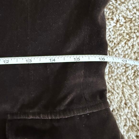John Meyer Brown Velvet Blazer - Size 10 - Tailored Structured Business Winter - Picture 5 of 5